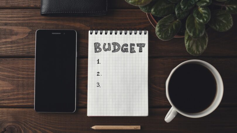 Budget Notepad Coffee Phone Pencil Desk Office Planning
