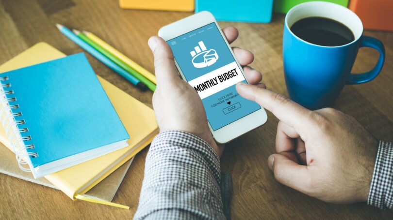 Monthly Budget Phone App Organize Plan Finances